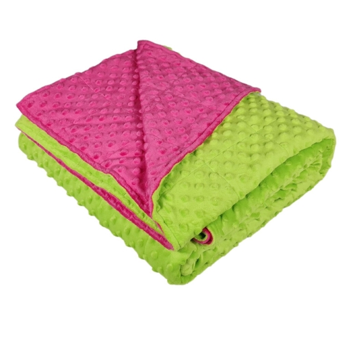 Therapeutische sensorisch Gewichtsdecke - Pink + Lemon - Minky + Minky