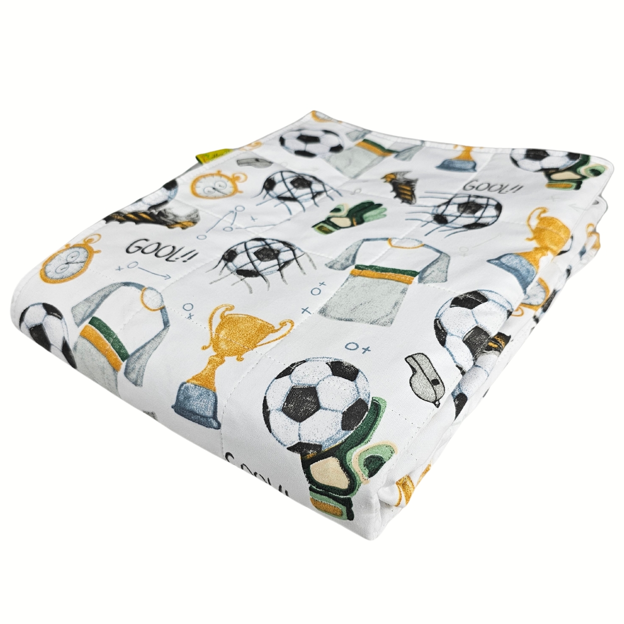 Gewichtete - Baumwolle + Minky - Futbol