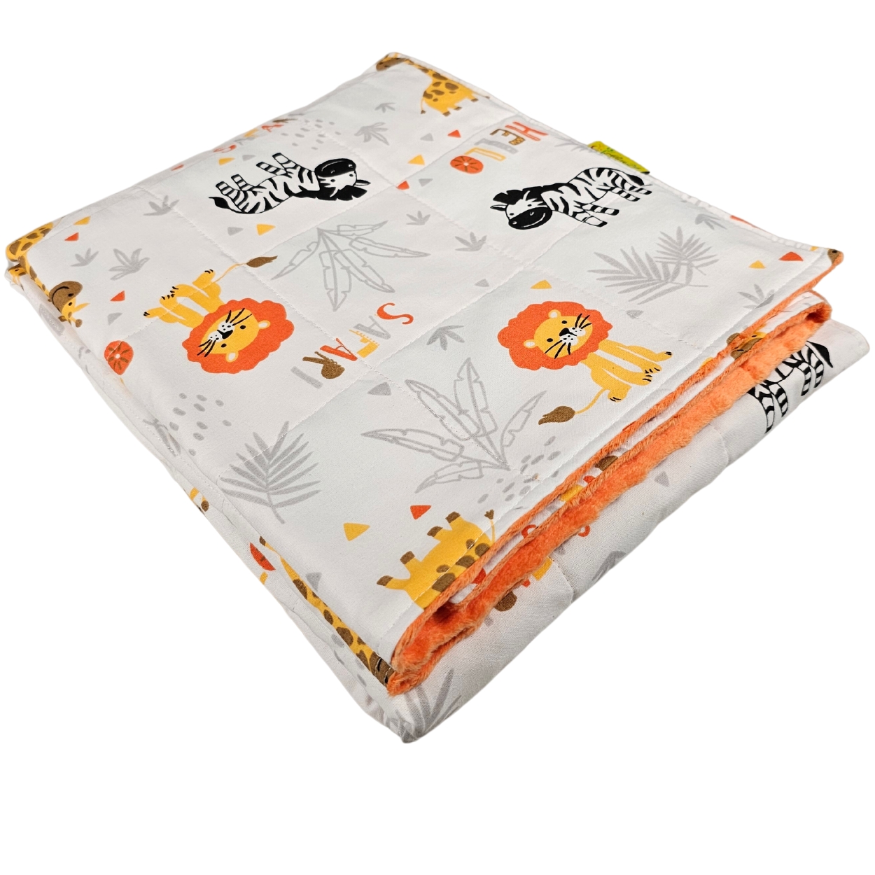 Gewichtsdecke - Baumwolle + Minky - Safari